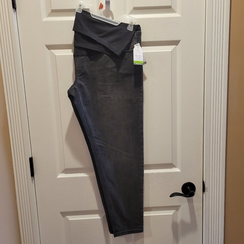 Time and Tru Black Maternity Skinny Jeans Size 2XL (20) New